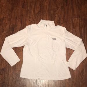 The North Face long sleeve half zip fleece shirt